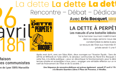 Rencontre – Débat – Dédicace avec Eric Bocquet – « La dette à Perpète ? »